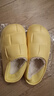 冬季棉拖鞋防水情侣家居棉鞋保暖韩版卡通EVA棉拖鞋拖鞋室内防滑 黄色 36-37 实拍图