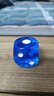 御圣 骰子大号骰子多尺寸点数骰子特大号彩色游戏骰子ktv玩具骰子 30mm透明蓝色(1颗) 实拍图
