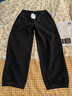 唐狮（TonLion）2024女束脚显瘦休闲侧拼卫裤WP 加绒款/黑色 XL  实拍图