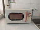 美的小滋味系列微波炉变频家用小型奶油风百搭复古转盘式一级能效低频轻音20L预制菜加热（M2H1） 实拍图