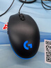 罗技（G）G102第二代游戏鼠标 RGB流光灯效鼠标 轻量化  游戏级8000DPI传感器 黑色 200-8000DPI 实拍图