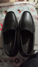 红蜻蜓真皮皮鞋一脚蹬休闲套脚商务皮鞋男软底男士爸爸鞋WTA30612黑色42 实拍图