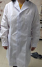 乐优佰易 长袖白大褂 标准款2XL码 医生男女学生化学实验用工作服 实拍图