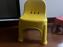 禧天龙家用加厚凳子椅子带靠背幼儿矮凳宝宝椅小板凳换鞋凳 创意凳子 亮丽黄1只装【新款椅凳】 实拍图