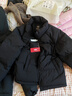 京东京造羽绒服男女情侣同款真鸭绒冬季外套面包服轻松羽绒 黑色 L 实拍图