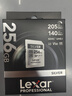 雷克沙（Lexar）256GB SD存储卡 U3 V30 佳能索尼富士尼康相机高速SD卡 读205MB/s 写140MB/s 4K超清录制 SD银卡 实拍图