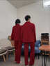魅卿睡衣结婚新婚情侣套装春秋纯棉全棉红色家居服本命年中国风大码 2215女 礼盒包装 XL 【女推荐120-140斤 男推荐130-150斤】 晒单实拍图