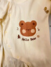 贝瑞加（Babyprints）宝宝连体衣2件装纯棉婴儿衣服柔软满月服长袖哈衣家居爬服 黄熊66 实拍图
