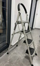 奥鹏 梯子家用四步折叠梯子加厚钢管铁梯宽踏板人字梯单侧工程梯 实拍图