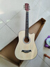 维卡斯（WEIKASI）民谣吉他初学者木吉他单板新手入门练习琴guitar吉它学生男女乐器 41英寸原木色+礼包【进阶推荐】 实拍图