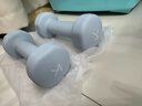 Keep 彩色浸塑哑铃 男士女士家用健身肌肉手臂塑形轻重量水蓝 2kg*2 实拍图