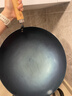 臻三环章丘铁锅炒锅手工锻打铁锅无涂层不易粘锅炒菜锅厨房好物一环轻音 古法烤蓝（适合4-5人） 34cm 实拍图