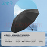 天堂 防紫外线晴雨伞三折 太阳伞黑胶折叠三折晴雨伞 油蓝 实拍图