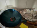 荣事达（Royalstar）章丘手工锻打铁锅老式炒锅圆底无涂层不粘炒菜锅燃气灶带盖32cm 实拍图