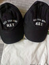 左西儿童防晒帽男女童帽子春秋2025新款字母棒球帽运动鸭舌帽 黑色 实拍图