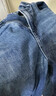 优衣库女装男装宽松廓形牛仔裤/弯刀镰刀裤子25秋冬新款479000 67 海蓝色 28 /160/70A 实拍图