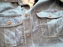 优衣库女装牛仔工装衬衫/长袖水洗产品外套通勤休闲480004 67 海蓝色 L 实拍图