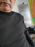 冬季保暖内衣套装加绒加厚驼绒防寒特厚男女发热秋衣秋裤衣 【半高领】黑色 4XL 建议170-190斤 实拍图