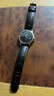 WPOOC欧米茄表带原装 欧米伽OMEGA蝶飞OMG超霸海马300适配男女真皮手表带20 黑色黑线+银色针扣 20mm 实拍图