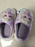 迪士尼（Disney）儿童棉拖鞋秋冬宝宝室内拖鞋女童新款鞋子爱莎卡通拖鞋 浅紫 19 晒单实拍图