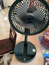 电风扇伸缩折叠小风扇宿舍家用静音充电型办公台式USB桌面宿舍大风力夏台面落地两用折叠电风扇 颜色随机 直插款无档位开关1个装 实拍图