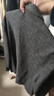 优衣库合作款/男装女装针织茄克/外套夹克西装25秋冬新款480812 08 深灰色 M /170/92A 实拍图