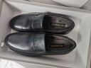 红蜻蜓男鞋秋冬牛皮商务一脚蹬皮鞋中老年加绒棉鞋男WTA24128黑色绒里39 实拍图