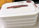 京东京造 饺子冰箱收纳盒 食品接触级包水饺馄饨冷冻收纳盒 （四层一盖） 实拍图