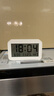 得力（deli）儿童节礼物多功能电子闹钟儿童卧室智能床头钟开学学生专用起床神器白LE102开学必备礼物 实拍图