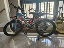 凤凰山地自行车男女变速山地车碟刹青少年儿童自行车学生单车 星际 蓝灰【单速+辐条轮】 20寸【适合125-160cm】 实拍图