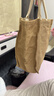 TaTanice 麻布袋 时尚外出环保黄麻亚麻便当购物礼品袋帆布包手提袋 实拍图