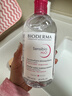 贝德玛（BIODERMA）舒妍舒缓多效洁肤液500ml 粉水卸妆水温和净卸舒缓不紧绷 实拍图