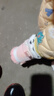 巴布豆（BOBDOG）童鞋女宝宝学步鞋加绒二棉鞋 106305033 果粉色22 实拍图