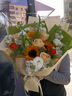 艾斯维娜鲜花速递向日葵混搭花束生日礼物全国同城配送 向日葵玫瑰混搭花束 实拍图