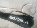 威克多（VICTOR）胜利羽毛球拍明星推荐龙全碳素铁锤单拍TK-HMRL/AD花白色5U已穿线 实拍图