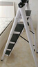 星奇堡 家用梯子工程梯折叠多功能人字梯伸缩室内加厚两用梯子 加厚五步梯-白色 实拍图