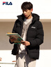 FILA 斐乐官方情侣羽绒服2025年冬时尚休闲连帽上衣男女同款保暖外套 实拍图