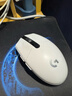 罗技（G）G304 LIGHTSPEED无线鼠标 游戏鼠标 轻质便携 绝地求生FPS鼠标英雄联盟LOL吃鸡 生日礼物 白色 实拍图