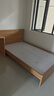 全友家居 北欧原木风板式床1.2x2米次卧学生单人床简约现代家用木板床 实拍图