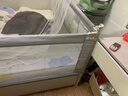 M-CASTLE床围栏婴儿童床上挡板宝宝床边防摔床护栏三面拼接防夹防掉床围挡 银河灰 单面装 1.8米 实拍图