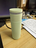 乐扣乐扣（LOCK&LOCK）心仪茶水分离保温杯316L不锈钢商务水杯440ML薄荷绿LHC4285MIT 实拍图