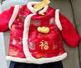 巴拉巴拉童装儿童衣服宝宝套装婴儿周岁礼服2025新年季拜年服209125104201 实拍图