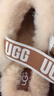 UGG秋季新款女士厚底LOGO松紧带懒人毛毛鞋1113474CHE|栗色39 实拍图