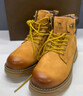 骆驼（CAMEL）王俊凯同款秋冬马丁靴户外工装大黄靴男 G122W7757TR 金黄 43 实拍图