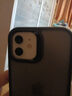 亿色适用苹果12/12 Pro手机壳iPhone12/12 Pro保护套气囊防摔硅胶透明超薄保护壳男女款黑边半透黑 实拍图