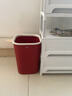 京东京造无盖压圈方形垃圾桶10L中国红 大号客厅家用卫生间厨房厕所办公室 实拍图