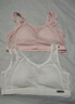 FitonTon2件少女内衣初高中学生纯棉运动防震背心女孩发育期文胸白+粉 实拍图