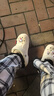 卡骆驰（CROCS）秋冬新品休闲鞋秋冬洞洞鞋贝雅暖绒暖棉|206633 冬日白-11S (建议买大一码) 39 (240mm) 实拍图