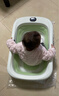 可优比新生婴儿洗澡盆宝宝折叠浴盆沐浴桶家用坐躺儿童洗澡桶-嘉陵水绿 实拍图