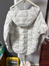 优衣库莫雷加德同款男装女装PUFFTECH空气棉服连帽外套夹克478268 478268/01乳白色 XL 实拍图
